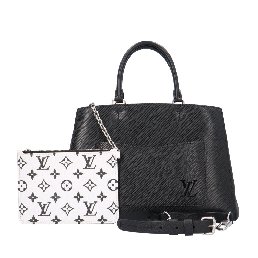 美品】ルイヴィトン【LOUIS VUITTON】M80688 マレル エピ クオーツ ショルダーバッグ モノグラムリバース ポーチ付き