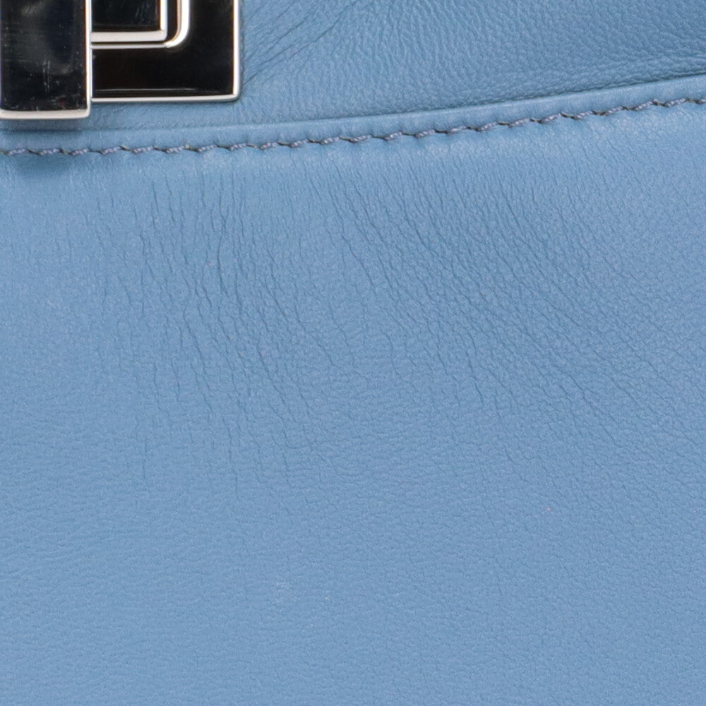 FENDI Peekaboo Mini Ruffle Selleria Shoulder Bag Leather Blue Women's –  【公式】リサイクルキング オンラインショップ