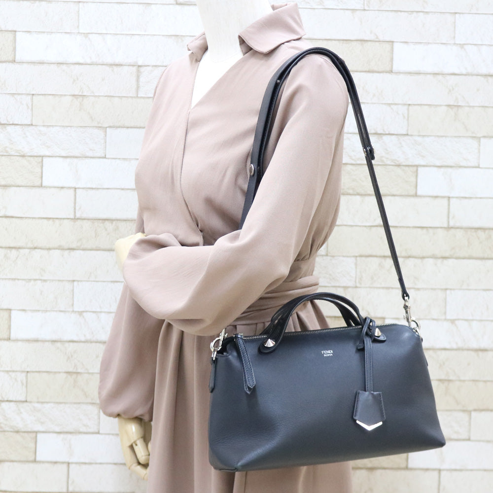 フェンディ FENDI バイザウェイ ショルダーバッグ レザー ブラック