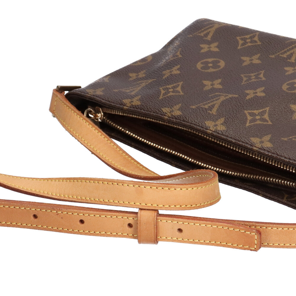 LOUIS VUITTON ルイヴィトン トローター ショルダーバッグ M51240 モノグラム ブラウン レザー PVC 美品 中古 4b005969 LOUIS VUITTON（ルイ・ヴィトン） 並行輸入 ショルダーバッグ