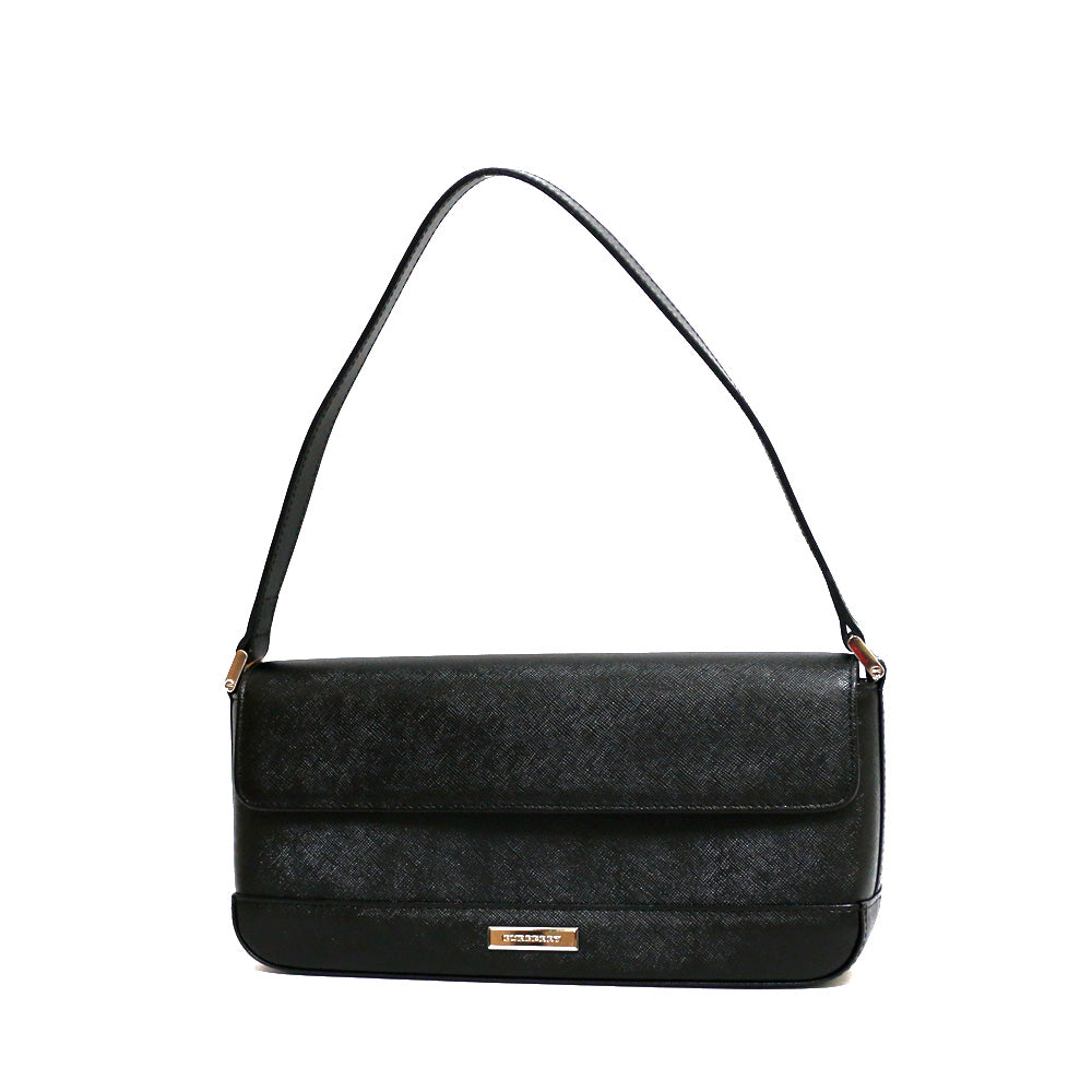 Used] Burberry BURBERRY Handbag Leather Black Black Women