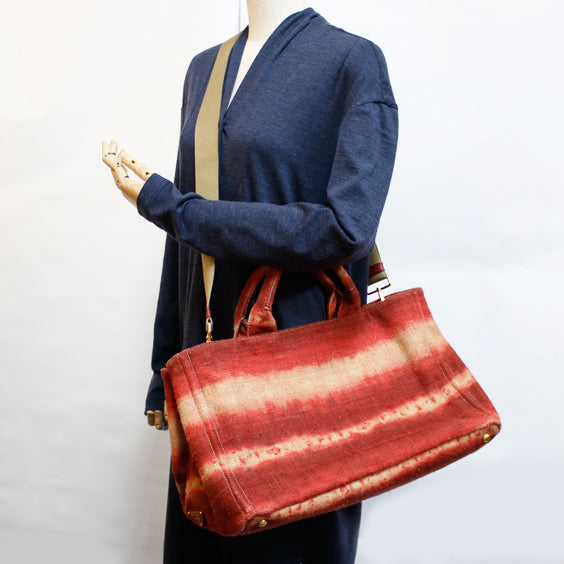 PRADA Canapa Tote Bag Canvas Red Women's Used – 【公式】リサイクル