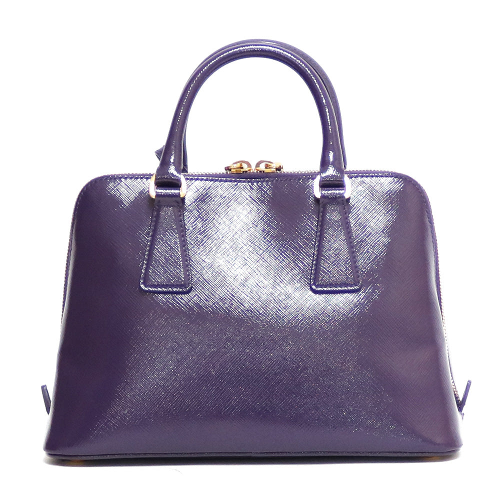 限界値下げ祭】 プラダ PRADA サフィアーノ ハンドバッグ パープル 