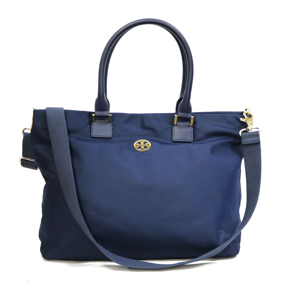 中古】 トリーバーチ Tory Burch Nyron ショルダーバッグ 2wayバッグ ハンドバッグ トートバッグ ナイロン ネイビー –  【公式】リサイクルキング オンラインショップ