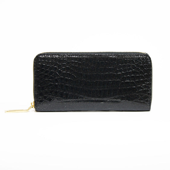 中古】 【送料無料】[新品] ポロサス クロコダイル 長財布 ラメ入  