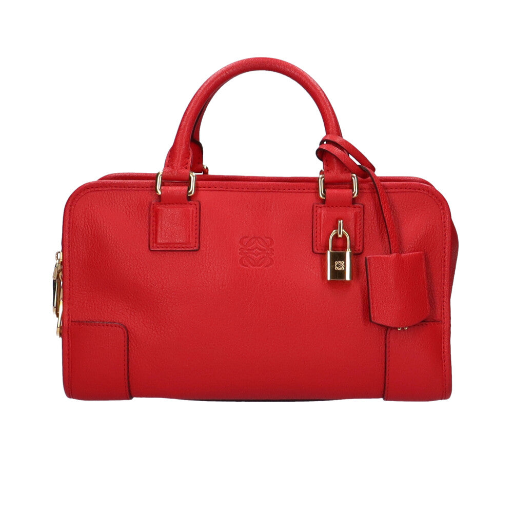 Used] LOEWE Handbag Amazona 28 Goatskin Red Women's [SH] [BIM