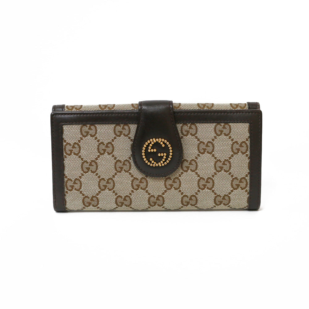 ✨良品✨【GUCCI 】グッチ　長財布　GGキャンバス　ハスラービット ✨良品✨【GUCCI 】グッチ 長財布 GGキャンバス ハスラービット 【公式