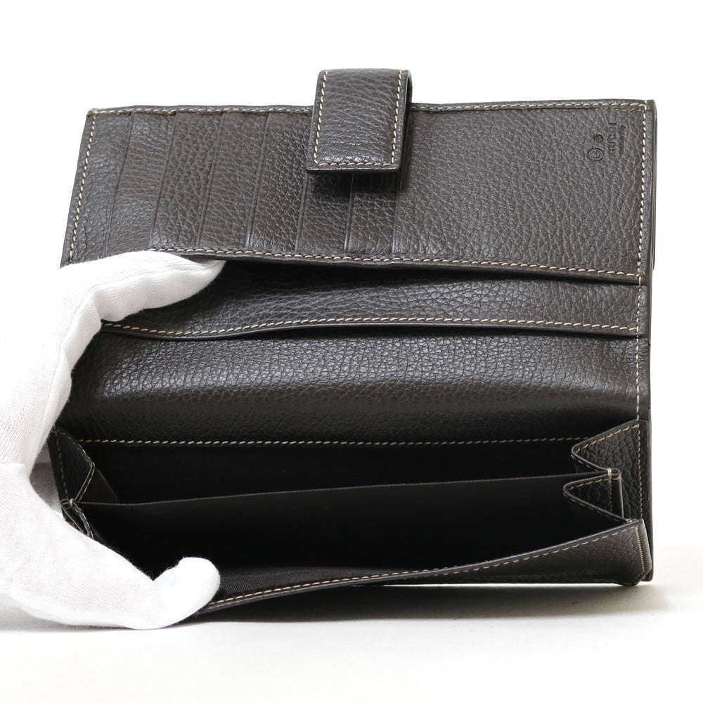 中古】 グッチ GUCCI 長財布 GGクリスタル GGキャンバス レザー 