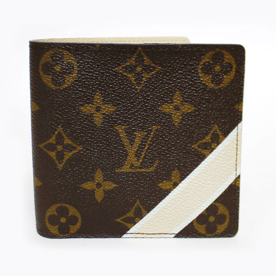 USED HAS FLAWS Louis Vuitton outlet LV Logo Men’s Bifold Wallet Brown Monogram Vintage