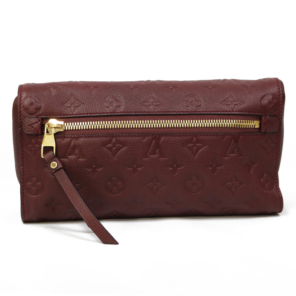 【中古】 ルイ・ヴィトン LOUIS VUITTON クラッチバッグ セカンドバッグ アンプラント ペティヤント モノグラムアンプラント M93826  ボルドー レッド レディース【BIM】