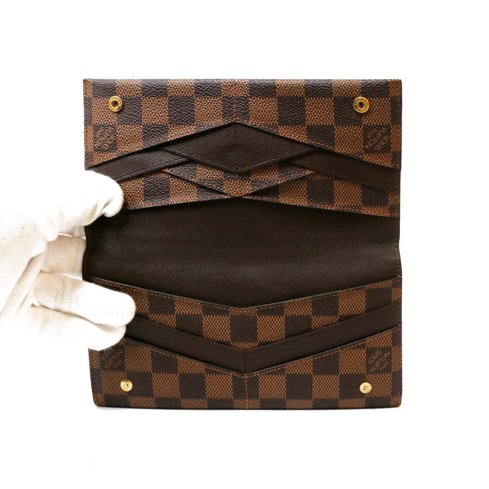 中古】 ルイ・ヴィトン LOUIS VUITTON 長財布 LV ダミエ ポルトフォイユ オリガミ ロン ダミエキャンバス N63097 –  【公式】リサイクルキング オンラインショップ