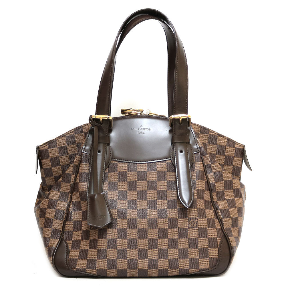 LOUIS VUITTON ルイヴィトン ヴェローナ MM ダミエ ショルダーバッグ ダミエアズールキャンバス ブラウン レディース 中古 –  【公式】リサイクルキング オンラインショップ