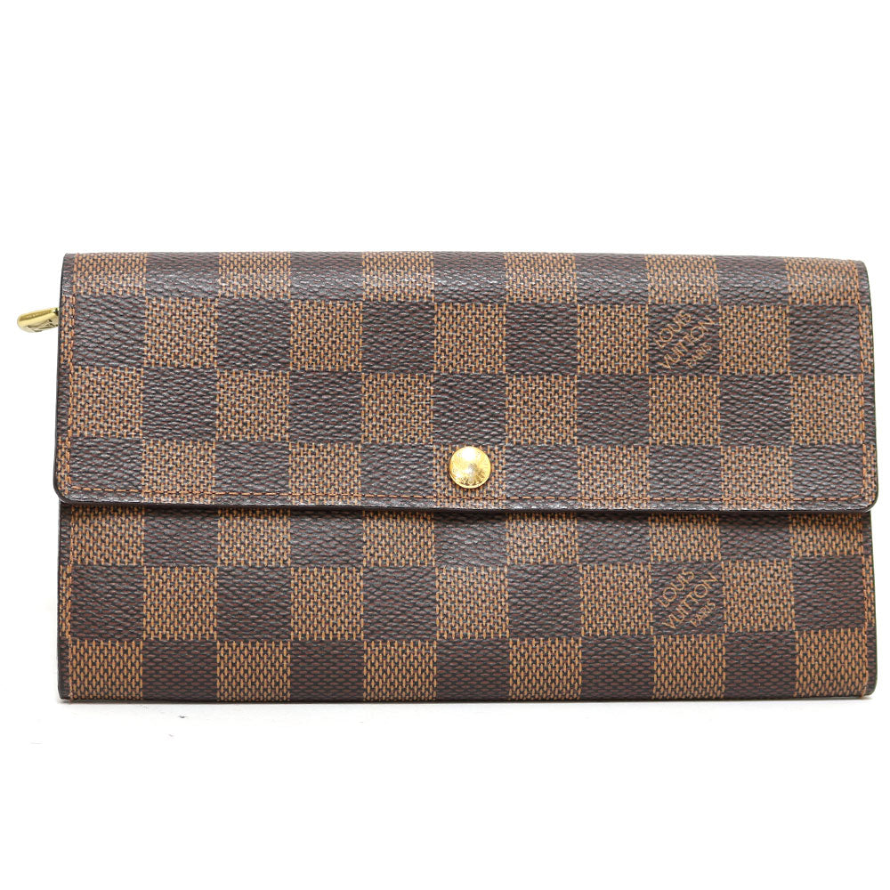 中古】 ルイ・ヴィトン LOUIS VUITTON 長財布 ダミエ ポルトフォイユ