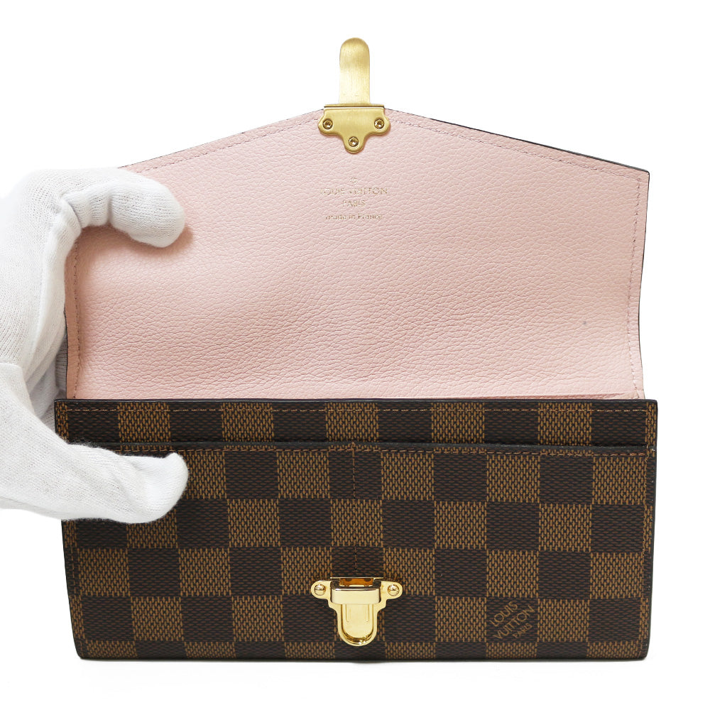 中古】 ルイ・ヴィトン LOUIS VUITTON 長財布 イニシャル入り ダミエ ポルトフォイユ・クラプトン ダミエキャンバス N644 –  【公式】リサイクルキング オンラインショップ