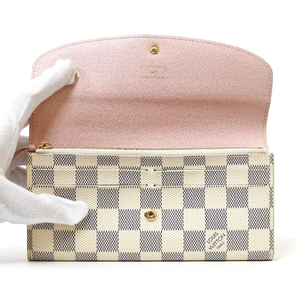 中古】 ルイ・ヴィトン LOUIS VUITTON 長財布 イニシャル入り ダミエ・アズール ポルトフォイユ・エミリー ダミエアズールキャ –  【公式】リサイクルキング オンラインショップ