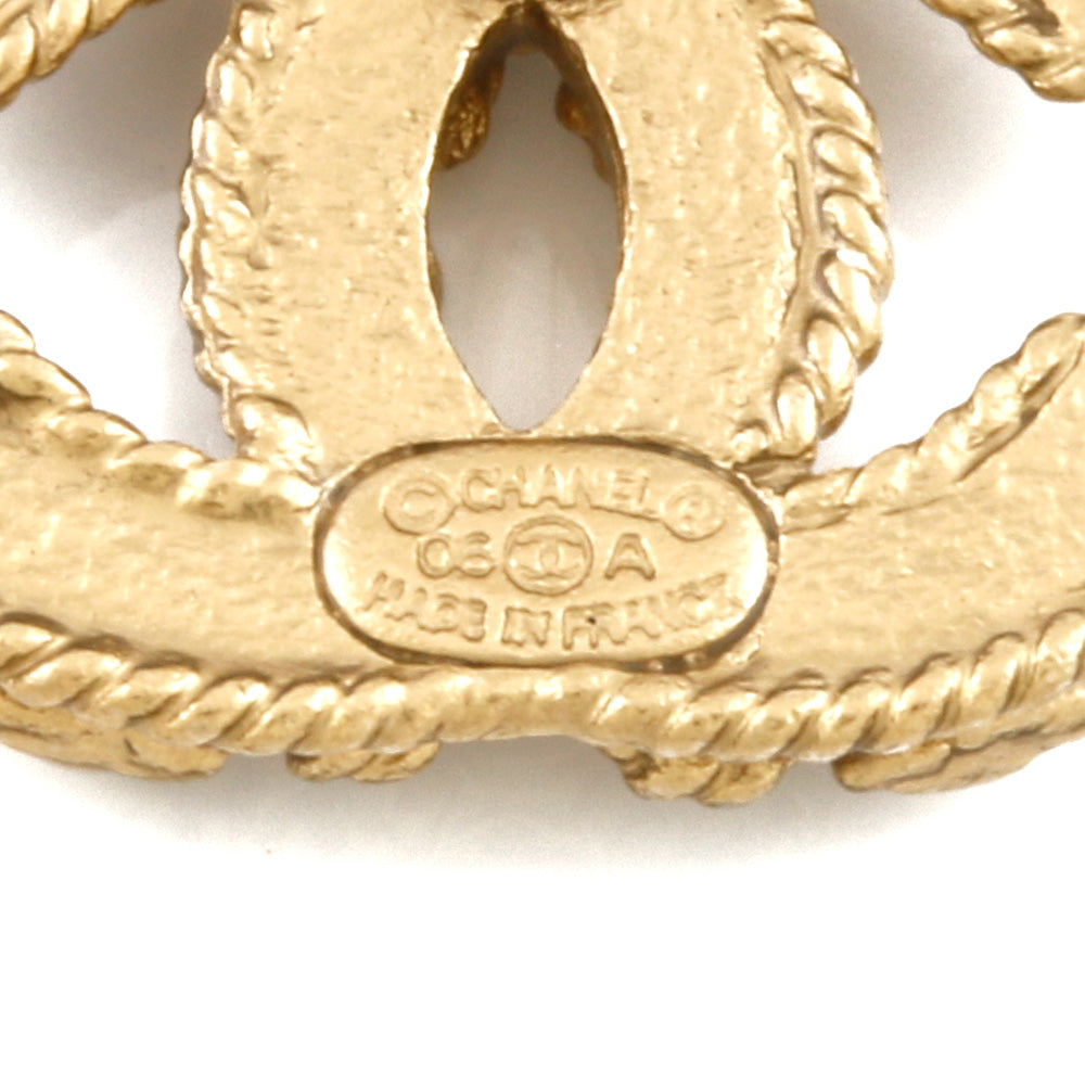 中古】 シャネル CHANEL ピアス ココマーク カメリア メタル