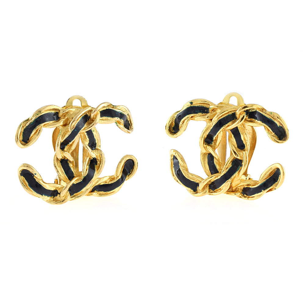 イヤリング　CHANEL coco mark CHANEL シャネル イヤリング ココマーク ワッフル シルバー 00A