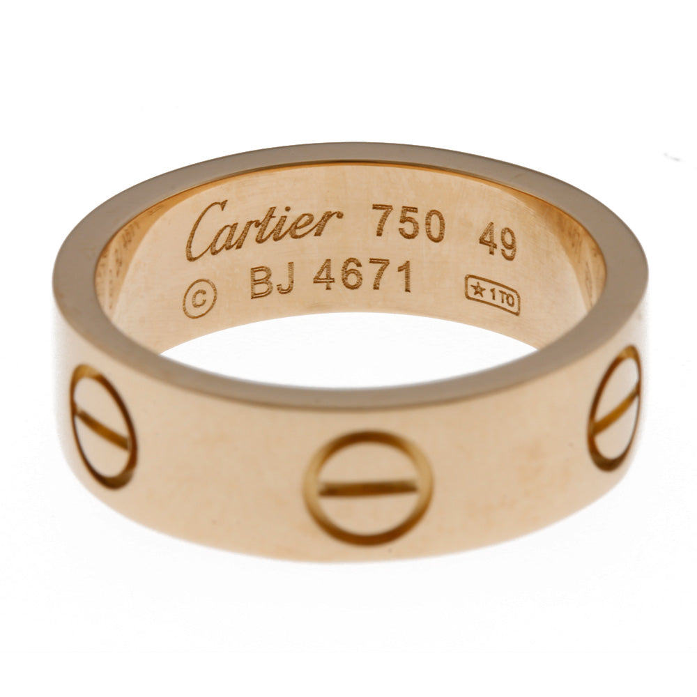 カルティエ CARTIER ラブ リング・指輪 9号 18金 K18ピンクゴールド レディース 中古