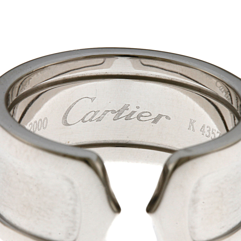 カルティエ CARTIER C2ラージ リング・指輪 16.5号 18金 K18ホワイト 
