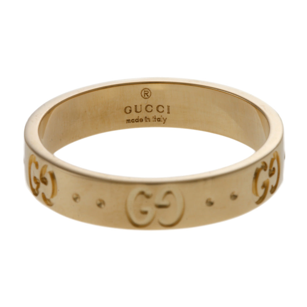 グッチ GUCCI アイコン リング・指輪 14号 18金 K18イエローゴールド レディース 中古