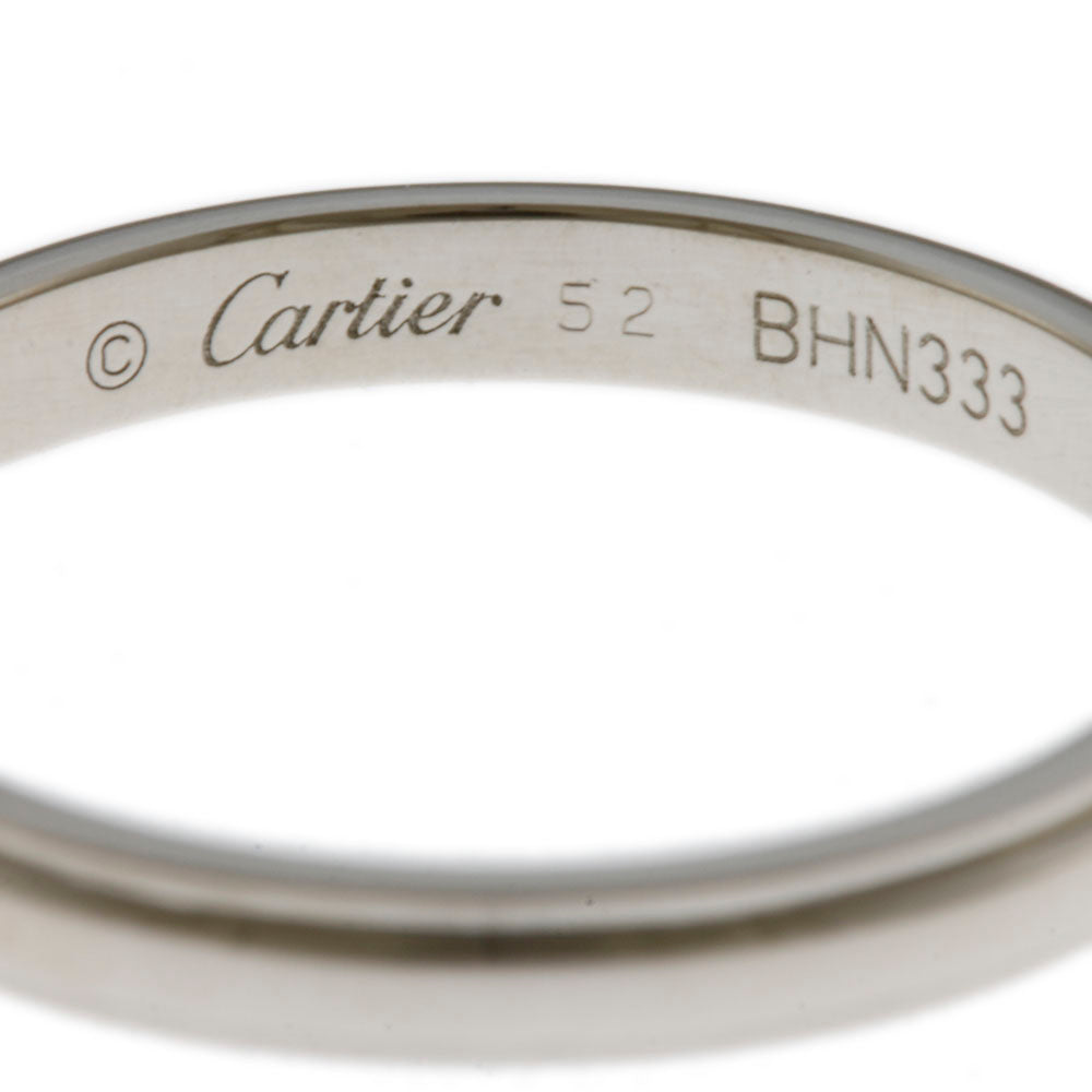 CARTIER カルティエ Pt950プラチナ ダムール ウェディング リング・指輪 B4093650 ダイヤモンド 10号 50 2.1g レディース【美品】
