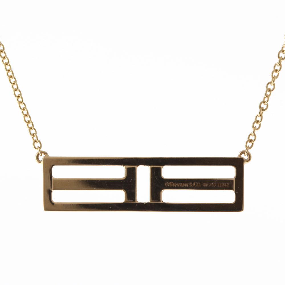 Tiffany Double T Vertical on sale Necklace