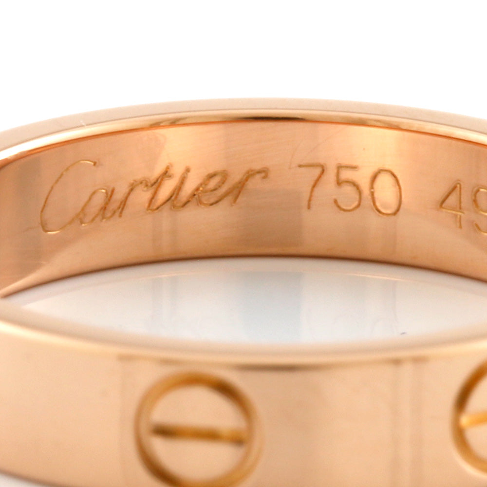 中古】 カルティエ CARTIER K18PG リング 指輪 ミニラブ #49 18金 K18ピンクゴールド ピンクゴールド レディース【 –  【公式】リサイクルキング オンラインショップ