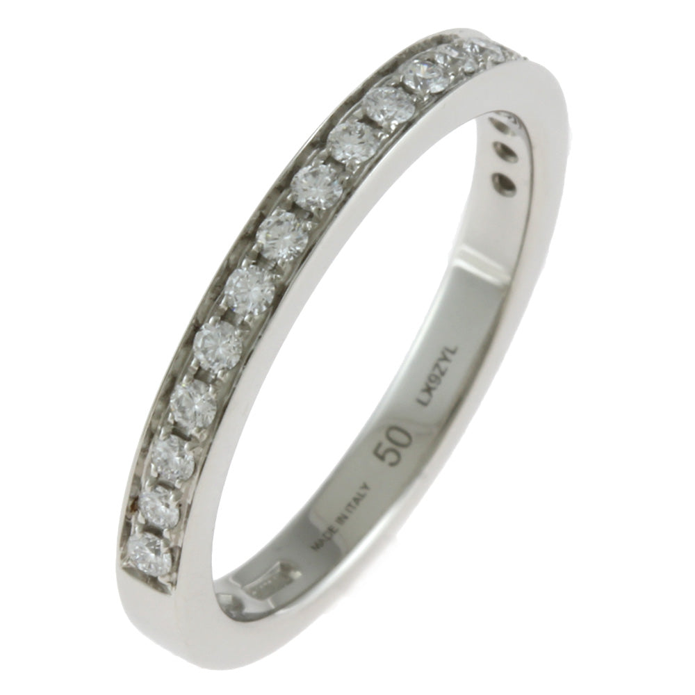 中古】 ブルガリ BVLGARI Pt950 リング 指輪 ダイヤモンド ハーフ