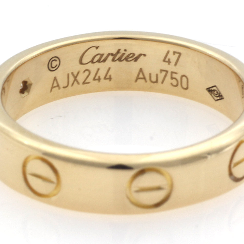 中古】 カルティエ CARTIER K18 リング 指輪 ダイヤモンド：1石 ミニラブリング ダイヤ 1P #47 18金 K18ゴールド –  【公式】リサイクルキング オンラインショップ