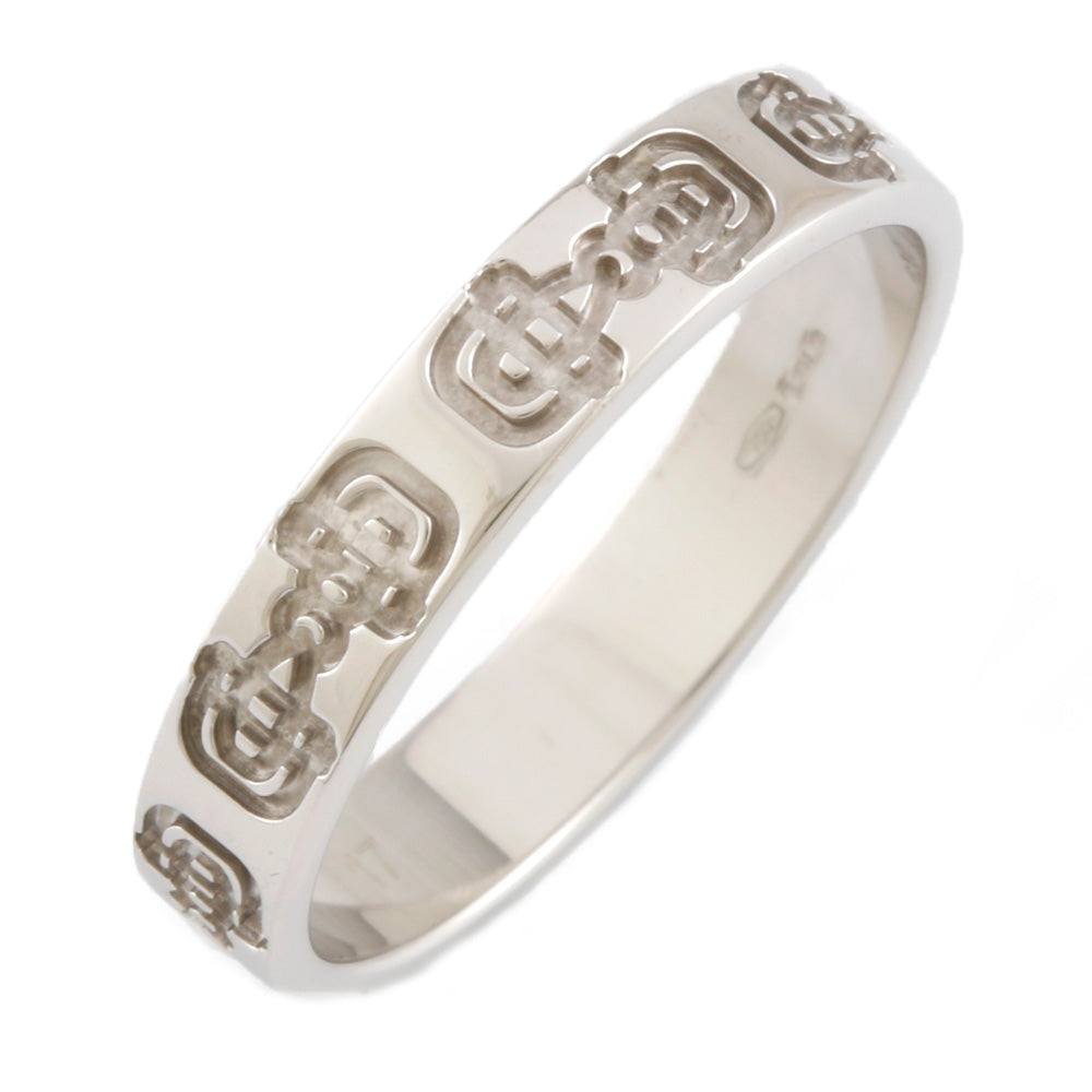 中古】 グッチ GUCCI K18WG リング 指輪 ホースビット 18金 K18 
