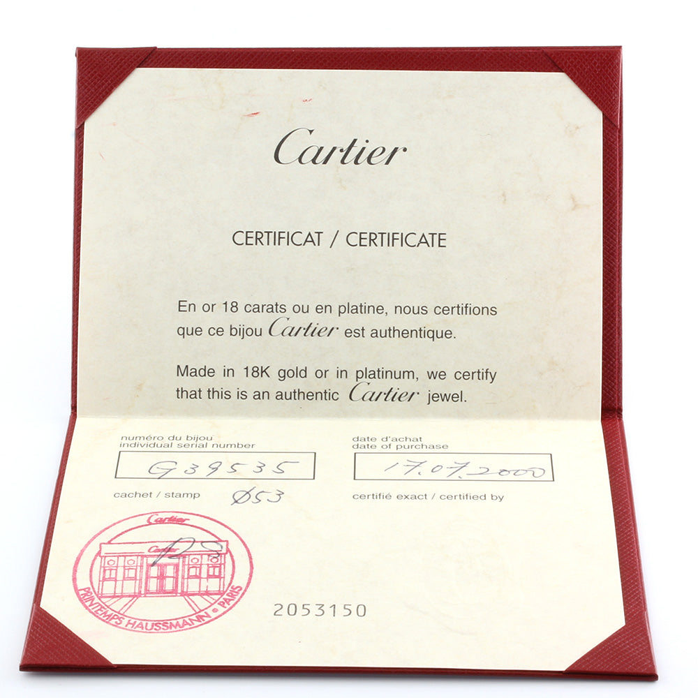 中古】 カルティエ CARTIER K18 リング 指輪 12.5号 ＃53 ラブリング カルティエ証明書 18金 K18ゴールド ゴール –  【公式】リサイクルキング オンラインショップ