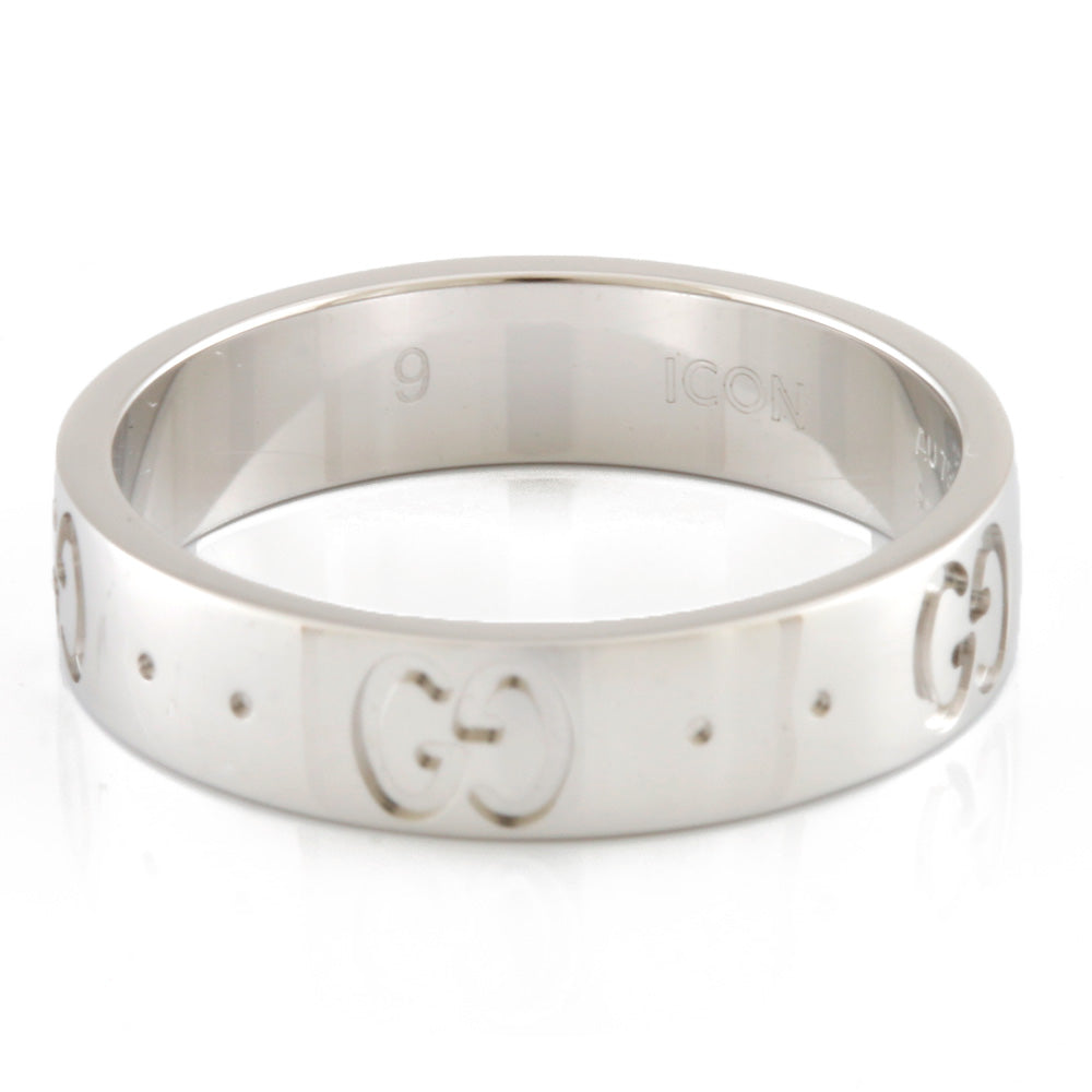 グッチ GUCCI アイコン #9 リング・指輪 8.5号 18金 K18ホワイト