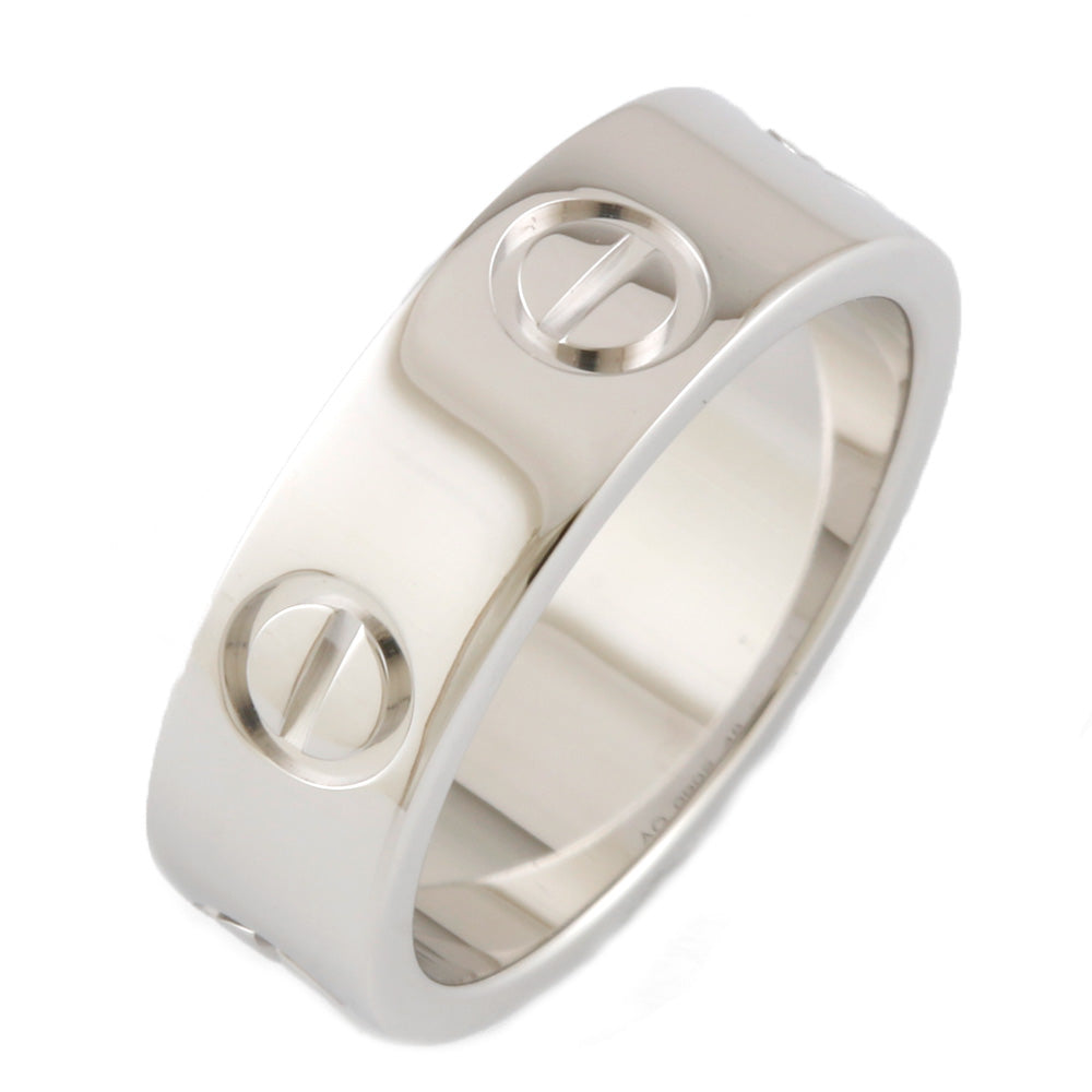 中古】 カルティエ CARTIER K18WG リング 指輪 ラブリング #48 18金  