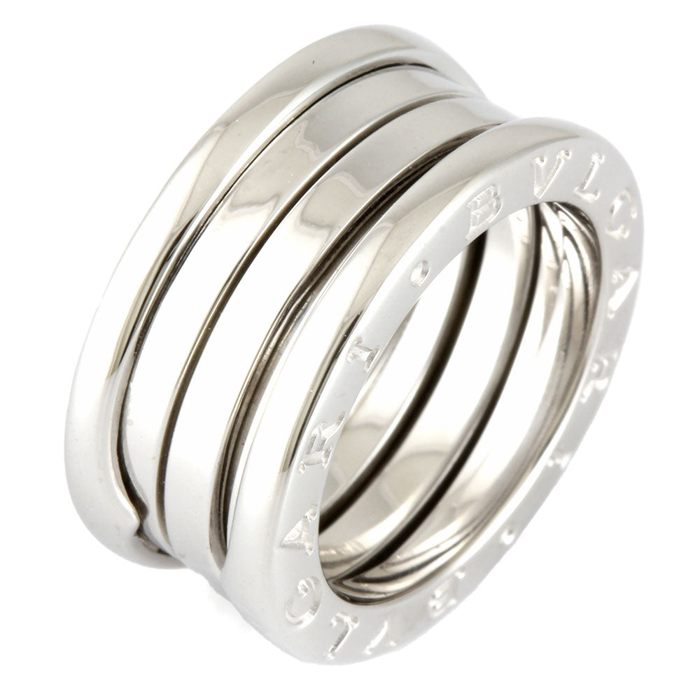 中古】 ブルガリ BVLGARI K18WG リング 指輪 3バンド #48 B.zero1 ビー 