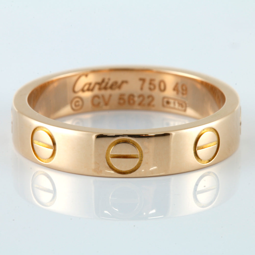 中古】 カルティエ CARTIER K18PG リング 指輪 ミニラブ ＃49 9号 18金 K18ピンクゴールド ゴールド レディース【 –  【公式】リサイクルキング オンラインショップ