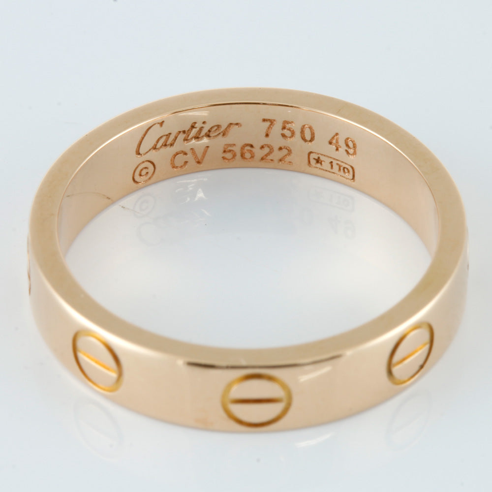 中古】 カルティエ CARTIER K18PG リング 指輪 ミニラブ ＃49 9号 18金 K18ピンクゴールド ゴールド レディース【 –  【公式】リサイクルキング オンラインショップ