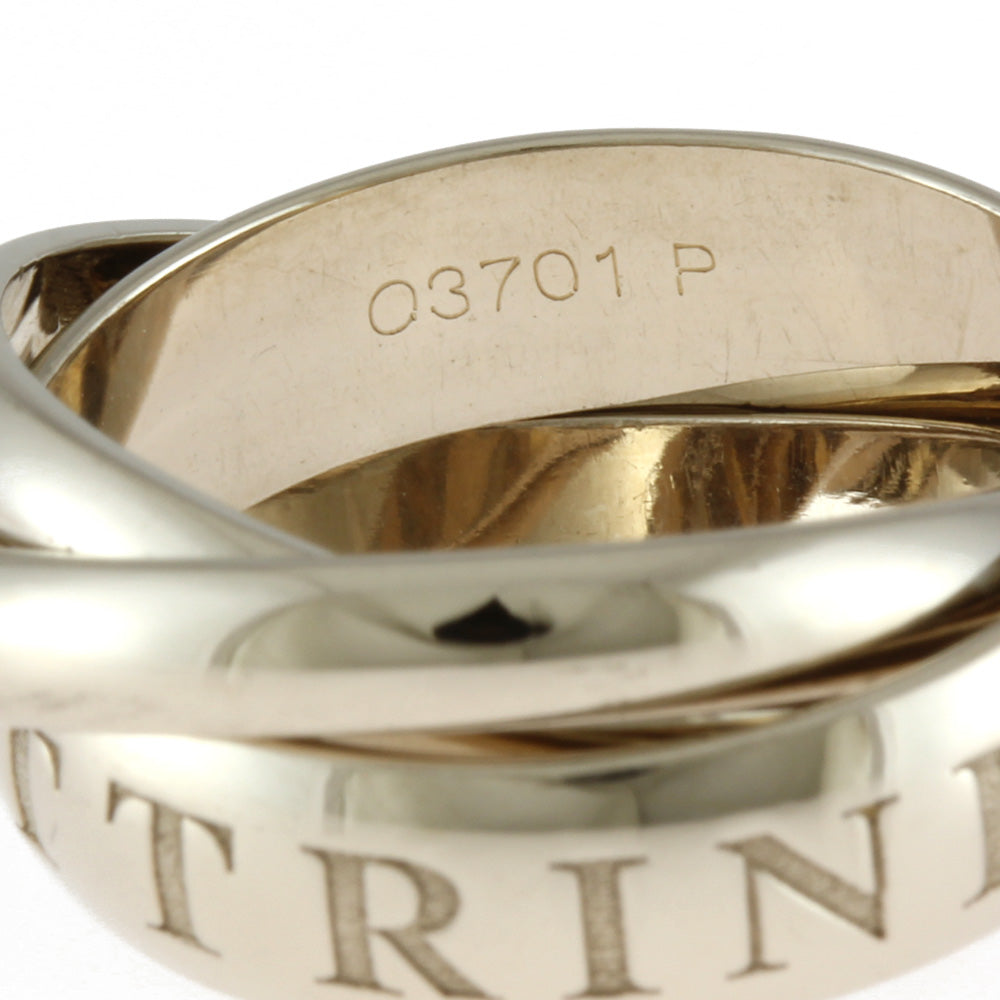 中古】 カルティエ CARTIER K18WG リング 指輪 クリスマス限定 12号