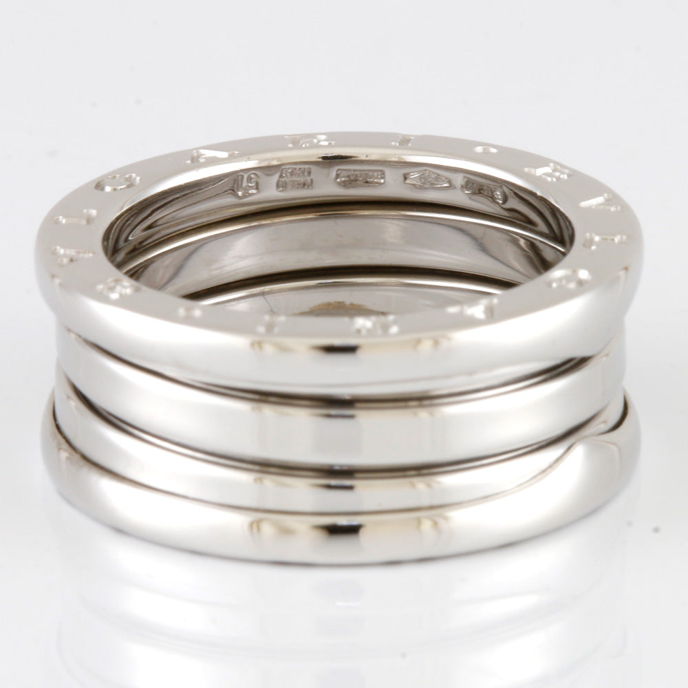 Used] BVLGARI K18WG Ring, Size 10, #51, B-zero1, 3-Band, 18K, K18 