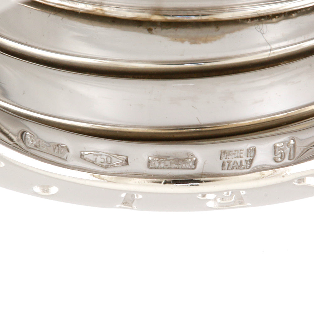 Used] BVLGARI K18WG Ring, Size 10, #51, B-zero1, 3-Band, 18K, K18 
