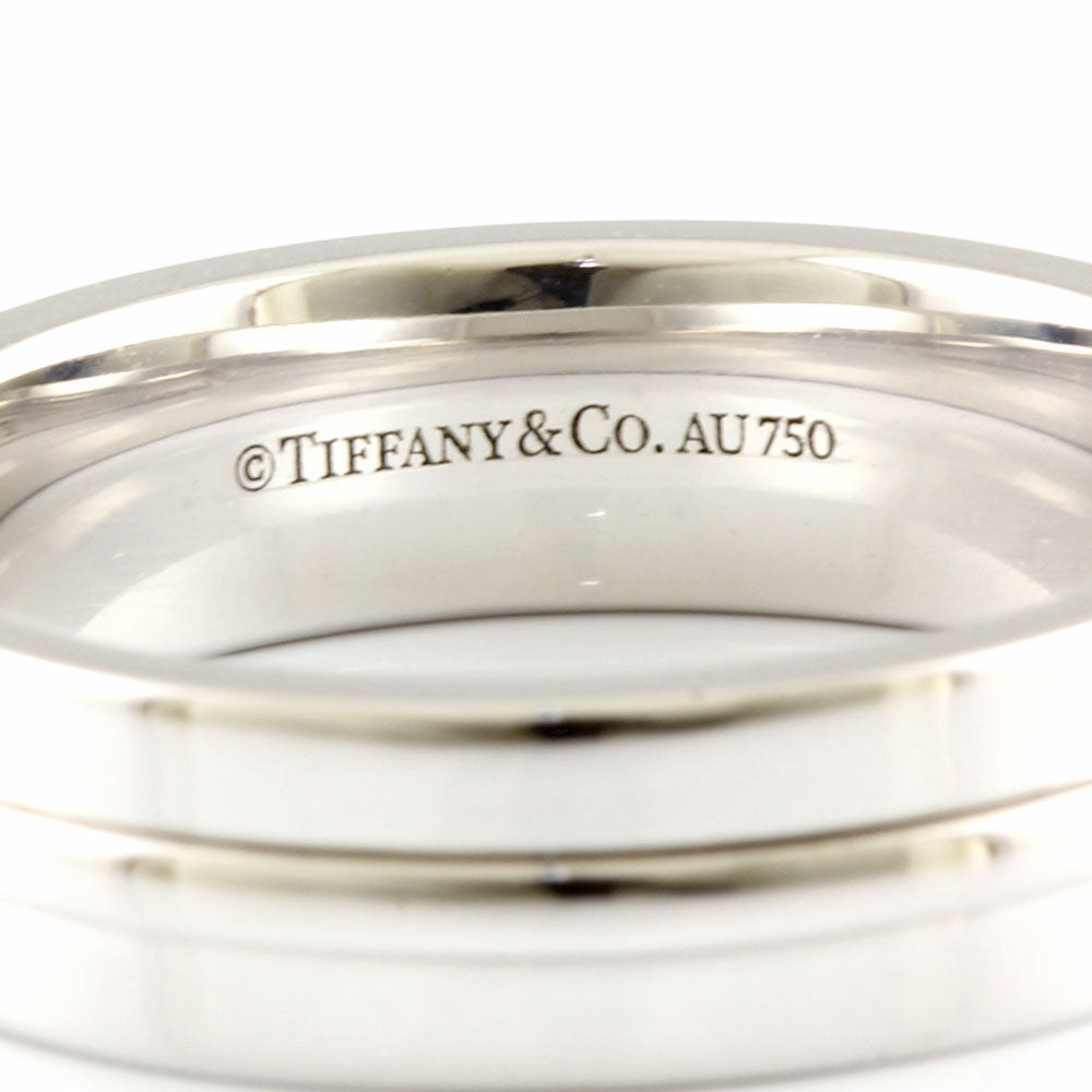 中古】 ティファニー TIFFANY&Co. K18WG リング 指輪 T ナロー 18金 K18ホワイトゴールド シルバー メンズ【SH –  【公式】リサイクルキング オンラインショップ