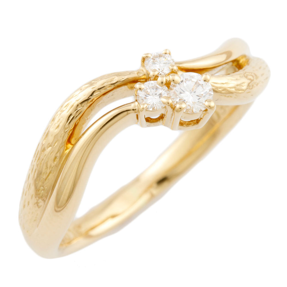 Used] POLA K18 Ring Diamond: 3 stones 18K K18 Gold Ladies [BIM] –  【公式】リサイクルキング オンラインショップ