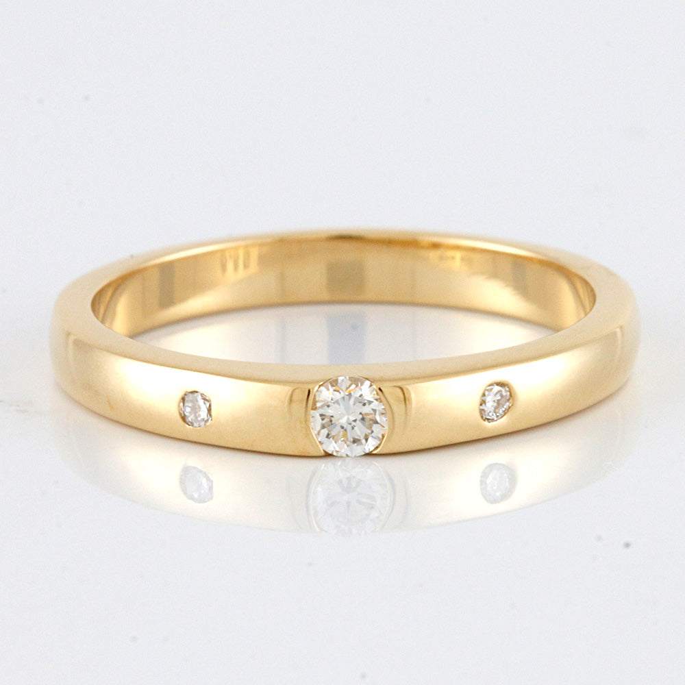 [Used] Star Jewelry STAR JEWELRY K18 Ring Diamond Size 10 0.09ct 18K K18  Gold Gold Ladies [BJ] [BIM]