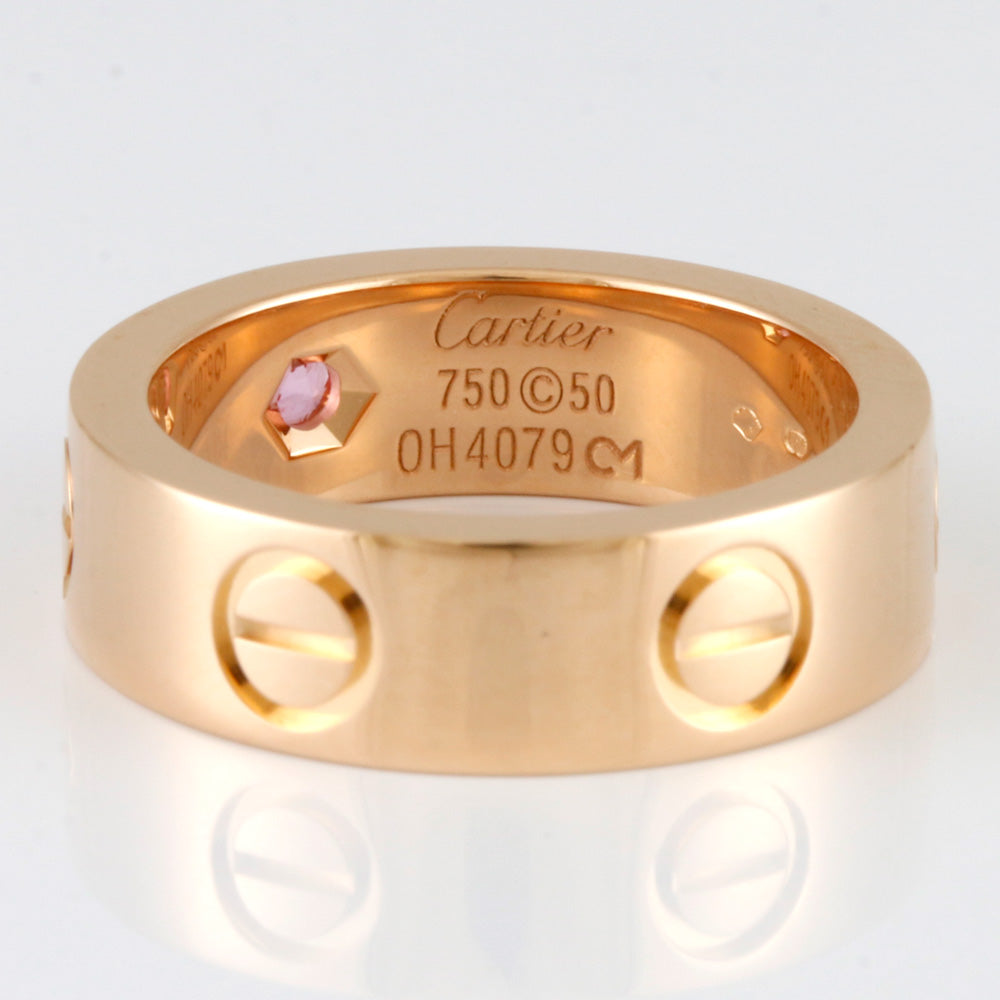 CARTIER カルティエ C2 ブークルセ リング 指輪 ダイヤモンド #59 18.5号 K18PG ピンクゴールド/290595【BJ】