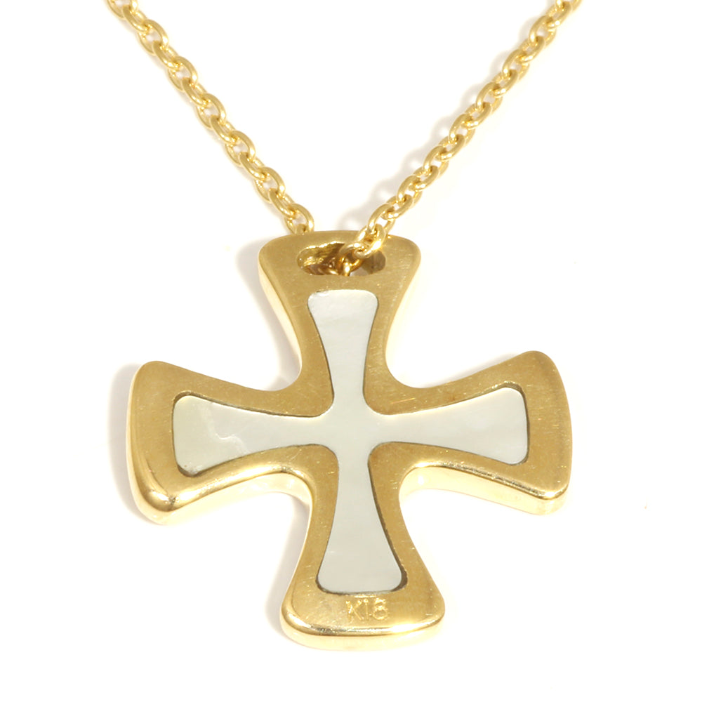 中古】 スタージュエリー STAR JEWELRY K18YG ネックレス シェル：1石  