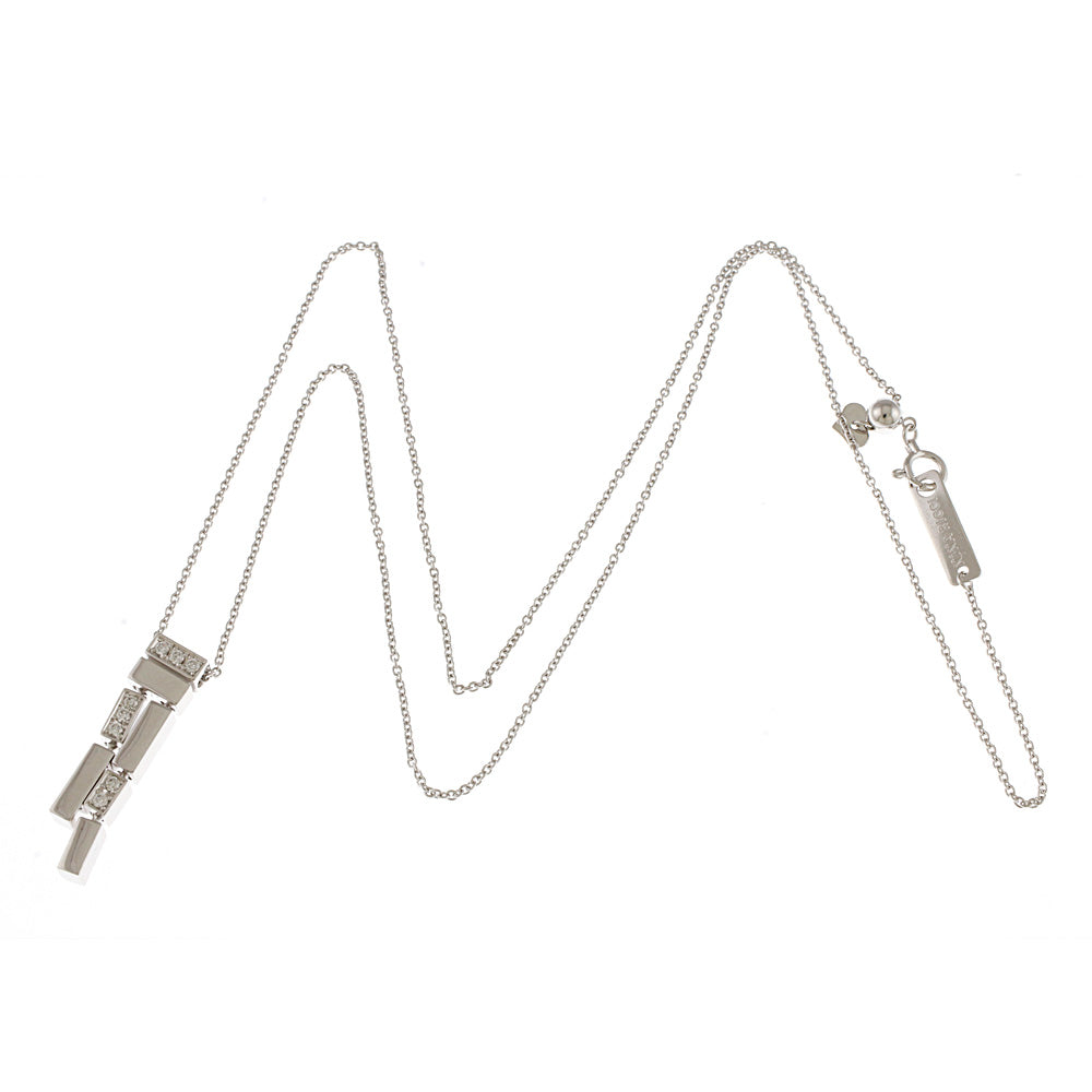 中古】 ニナリッチ NINA RICCI K18WG ネックレス ダイヤモンド