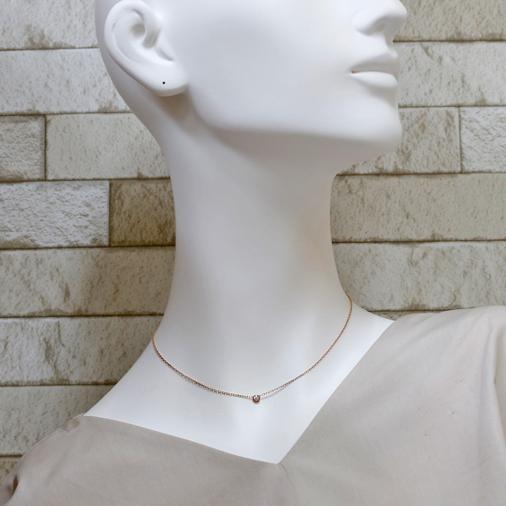 Cartier Pink Gold Diamants Legers Necklace On Celebrities [Used