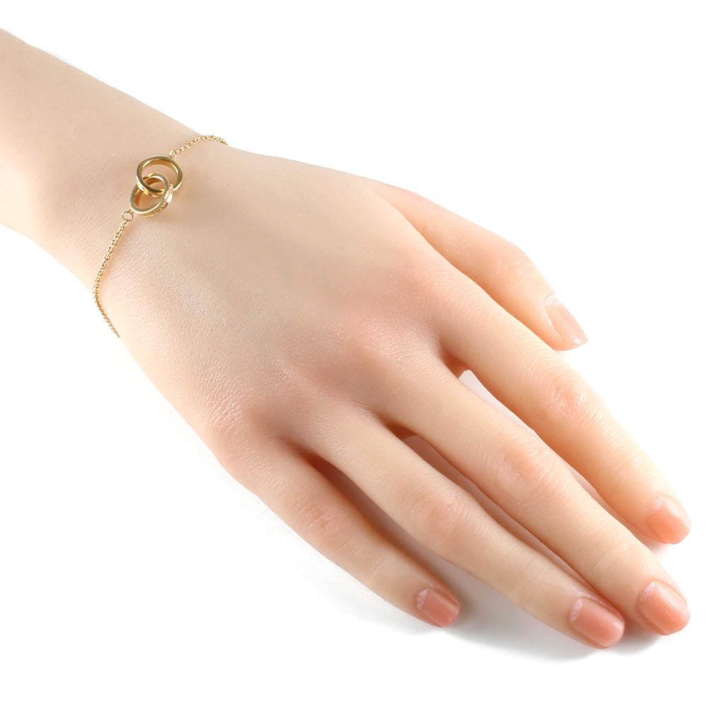 中古】 ティファニー TIFFANY&Co. K18PG ブレスレット 1837 インター 中古】 ティファニー TIFFANY&Co. K18PG ブレスレット 1837 インター