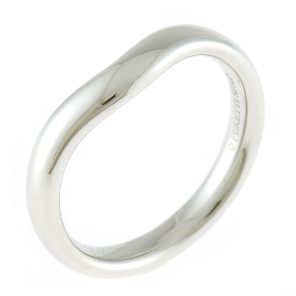中古】 ティファニー TIFFANY&Co. Pt950 リング 指輪 9号 カーブド