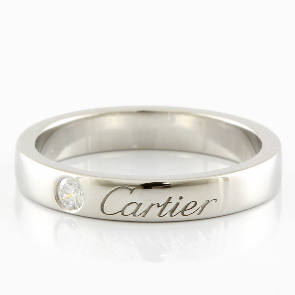 中古】 カルティエ CARTIER Pt950 リング 指輪 ダイヤモンド 9号 #49 一粒ダイヤ エングレーブド Pt950プラチナ –  【公式】リサイクルキング オンラインショップ