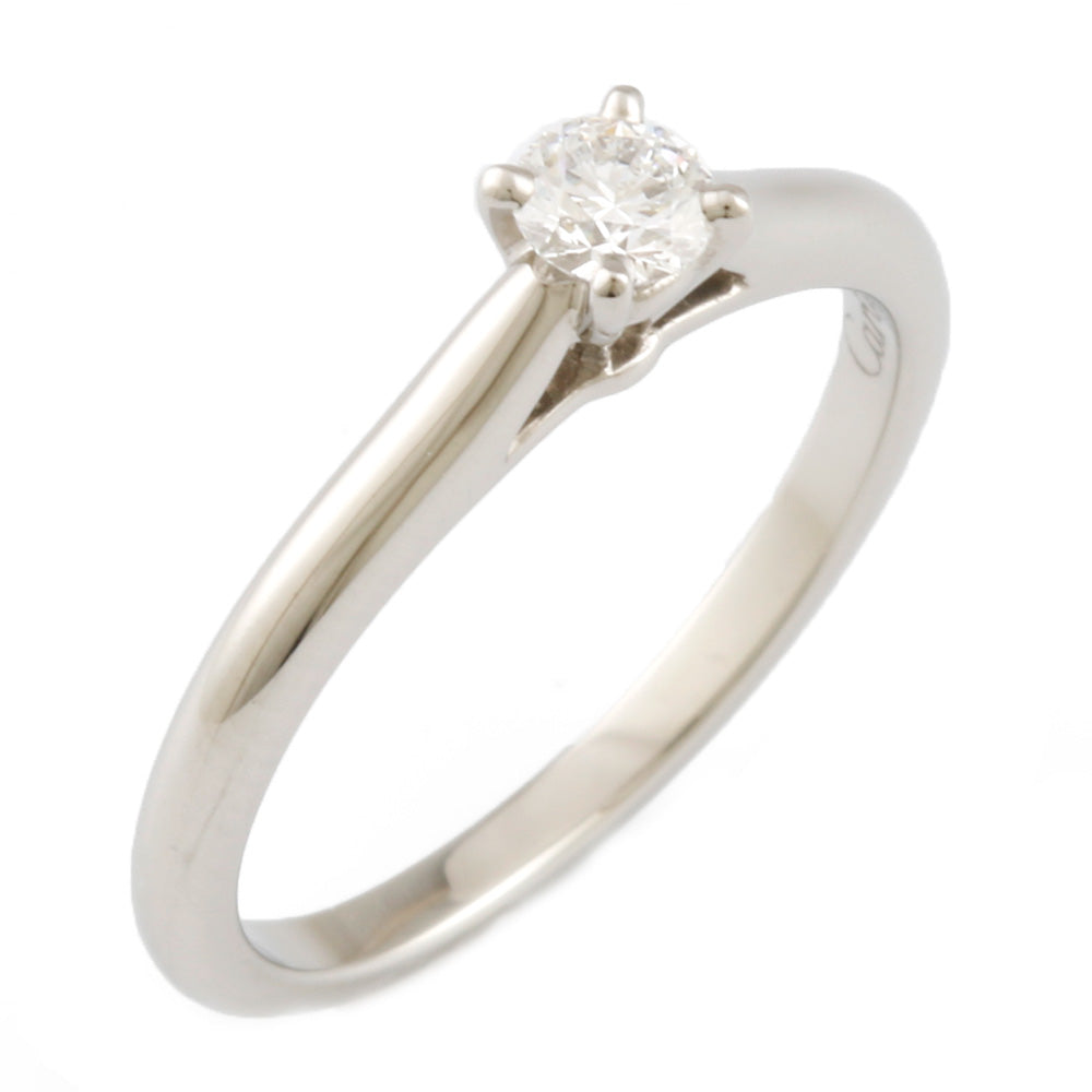 中古】 カルティエ CARTIER Pt950 リング 指輪 ダイヤモンド：1石 一粒 